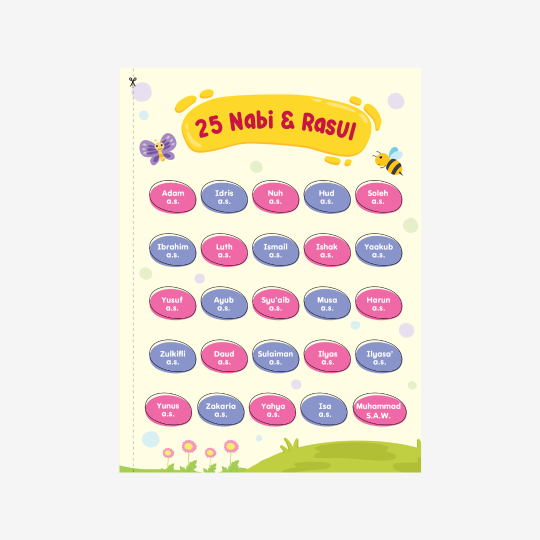 Kisah 25 Nabi & Rasul (Printed) - aulad.my