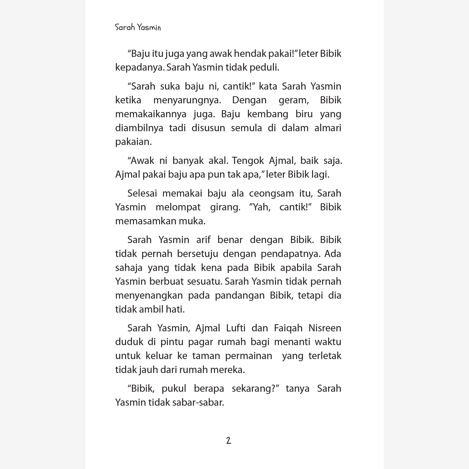 Sarah Yasmin - aulad.my