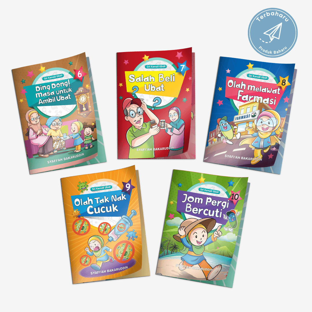 Set Siri Kenali Ubat 6 hingga 10 (5 Buku) - aulad.my